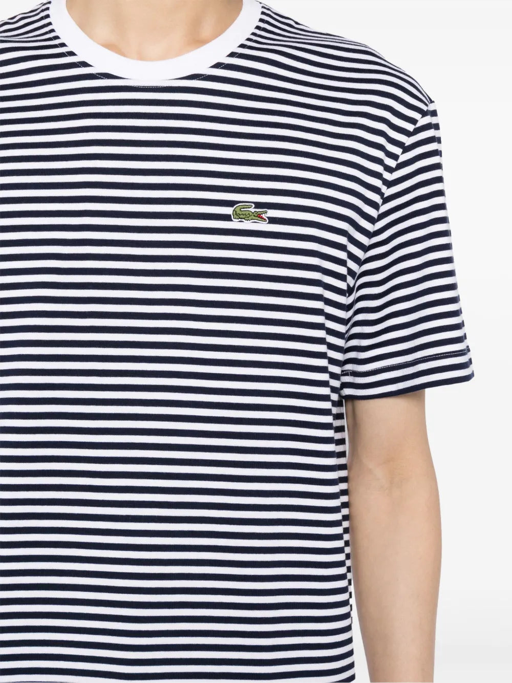 T-shirt de algodão com listras