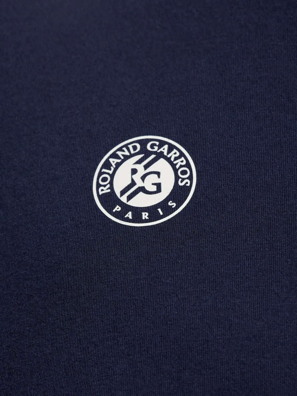 T-shirt collab Roland Garros de algodão azul escura