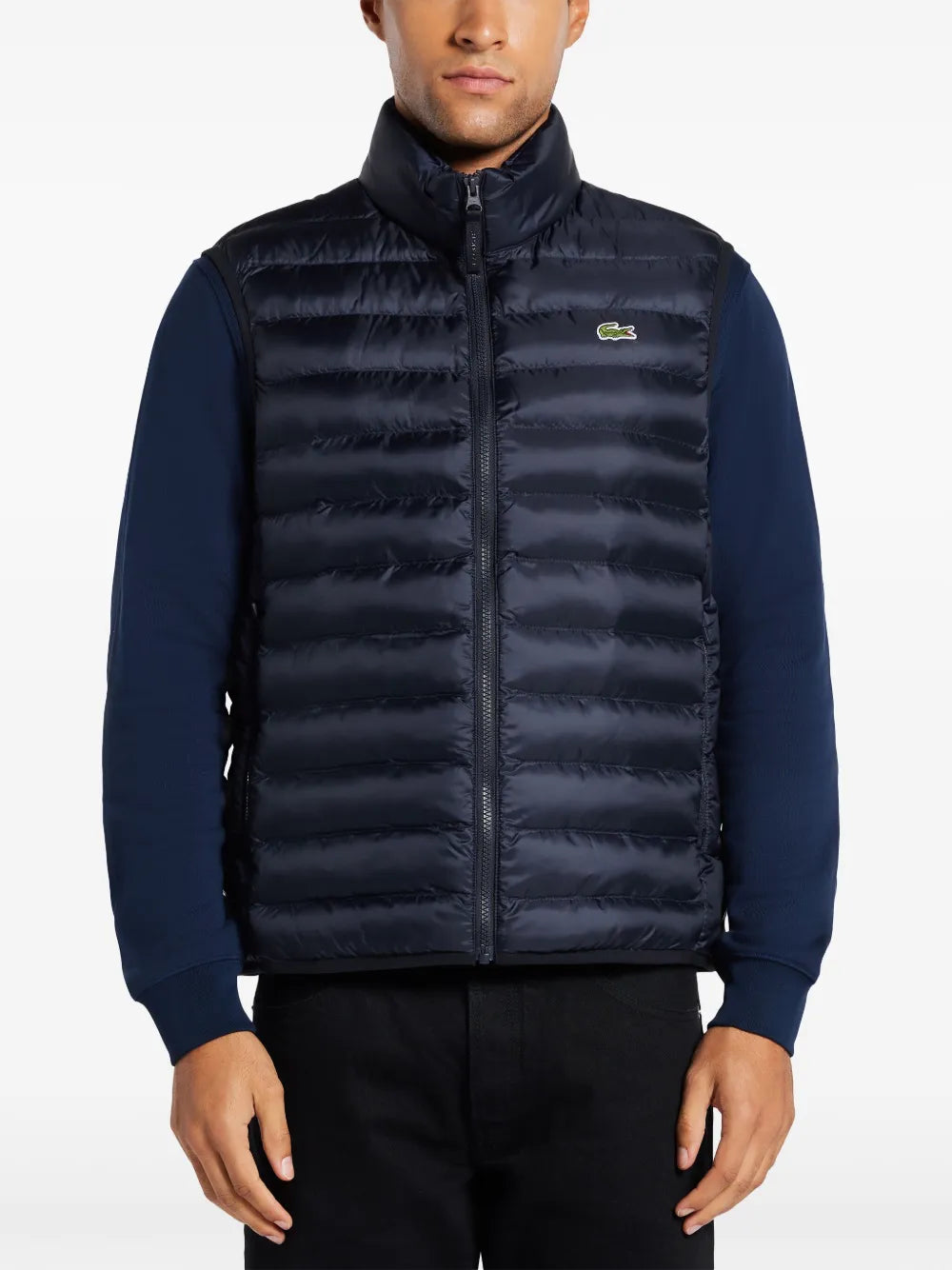 Colete matelassê com zíper