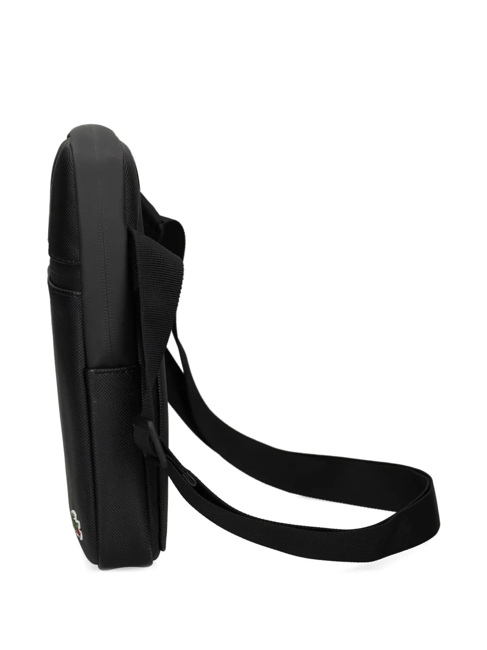 Bolsa tiracolo com logo bordado