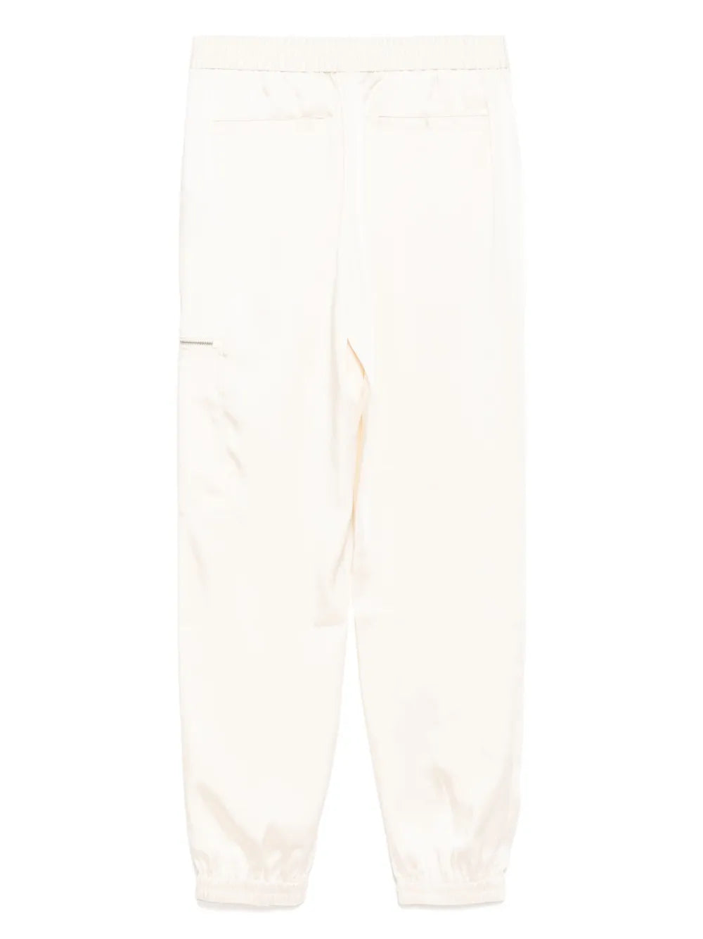 calças com bolso e zíper