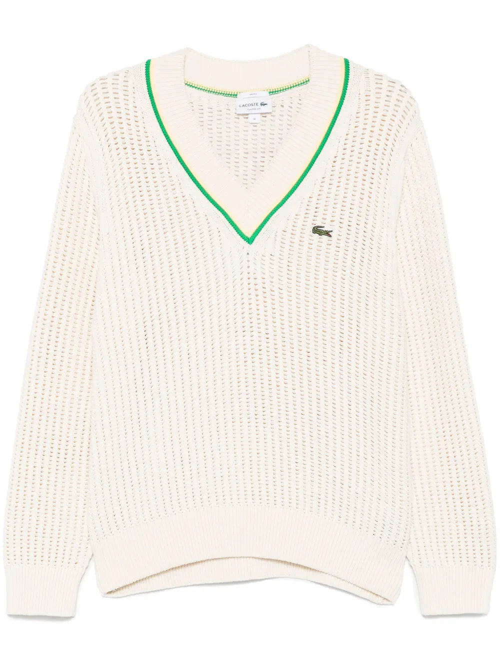 suéter com remendo de logotipo