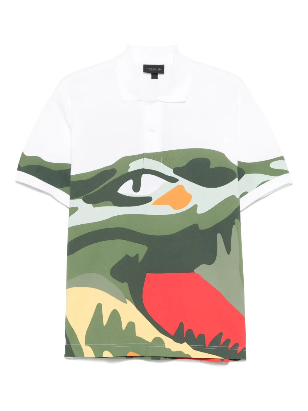 Camisa polo com estampa de crocodilo