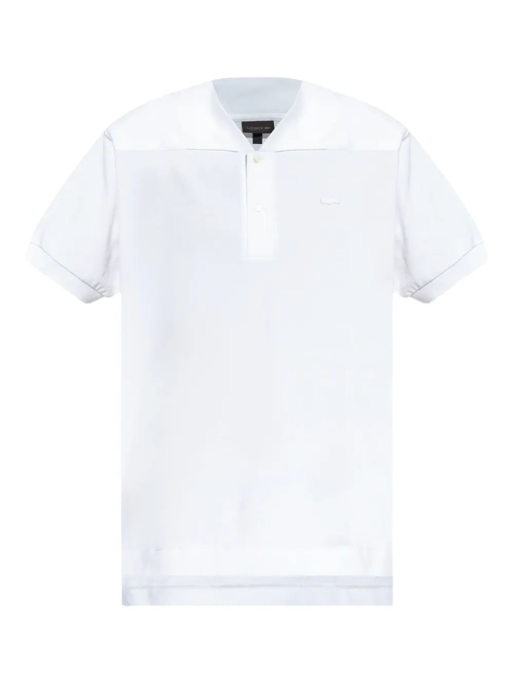 T-shirt polo de algodão branca