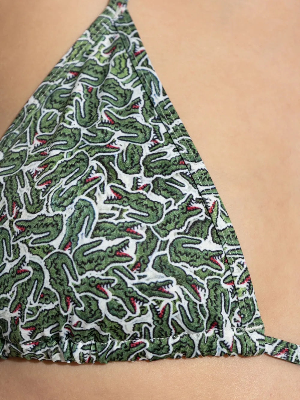 top de biquíni estampado