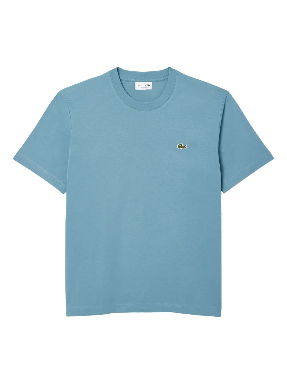 T-shirt com logo bordado azul claro