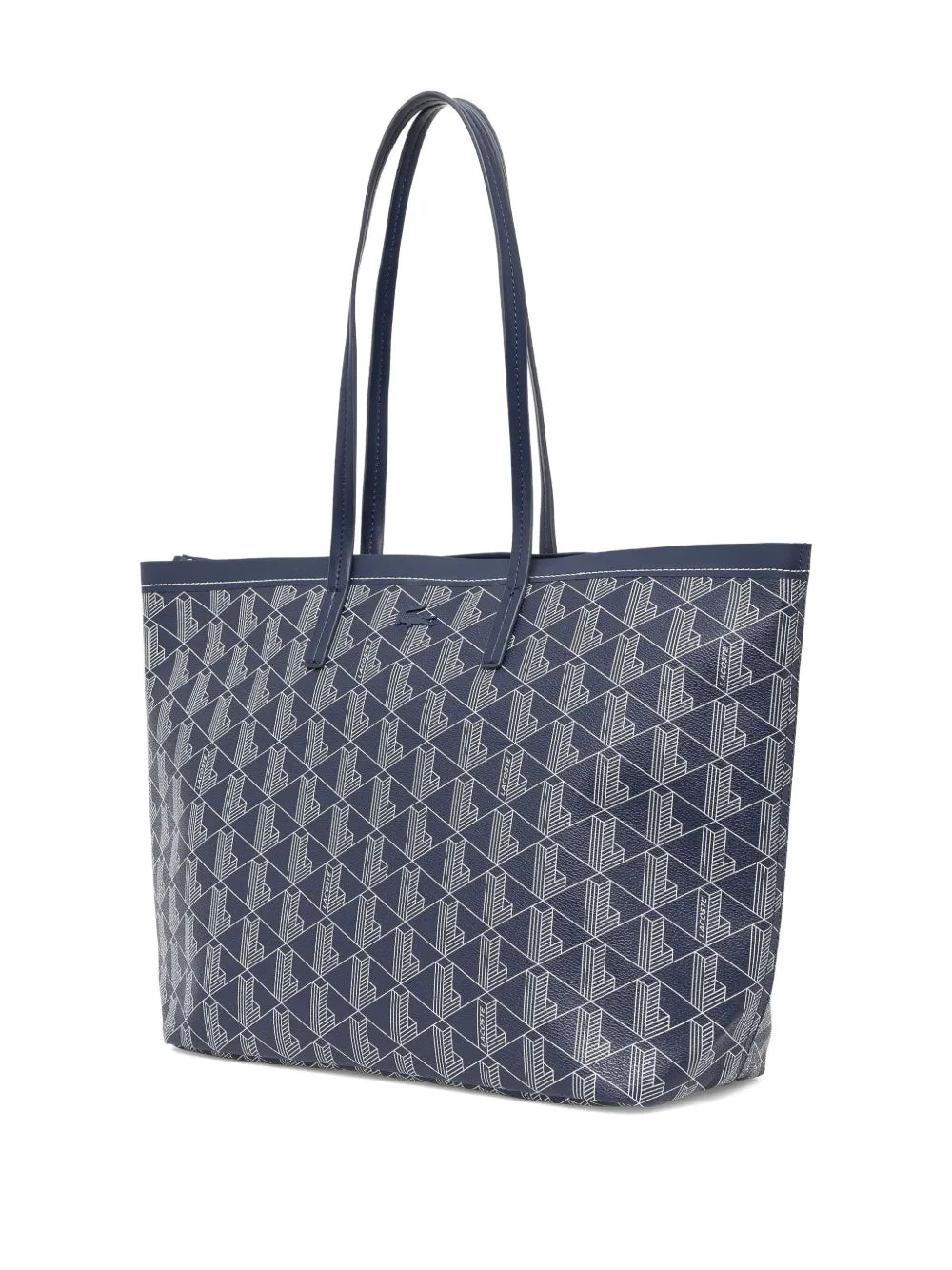 bolsa tote com padrão de monograma