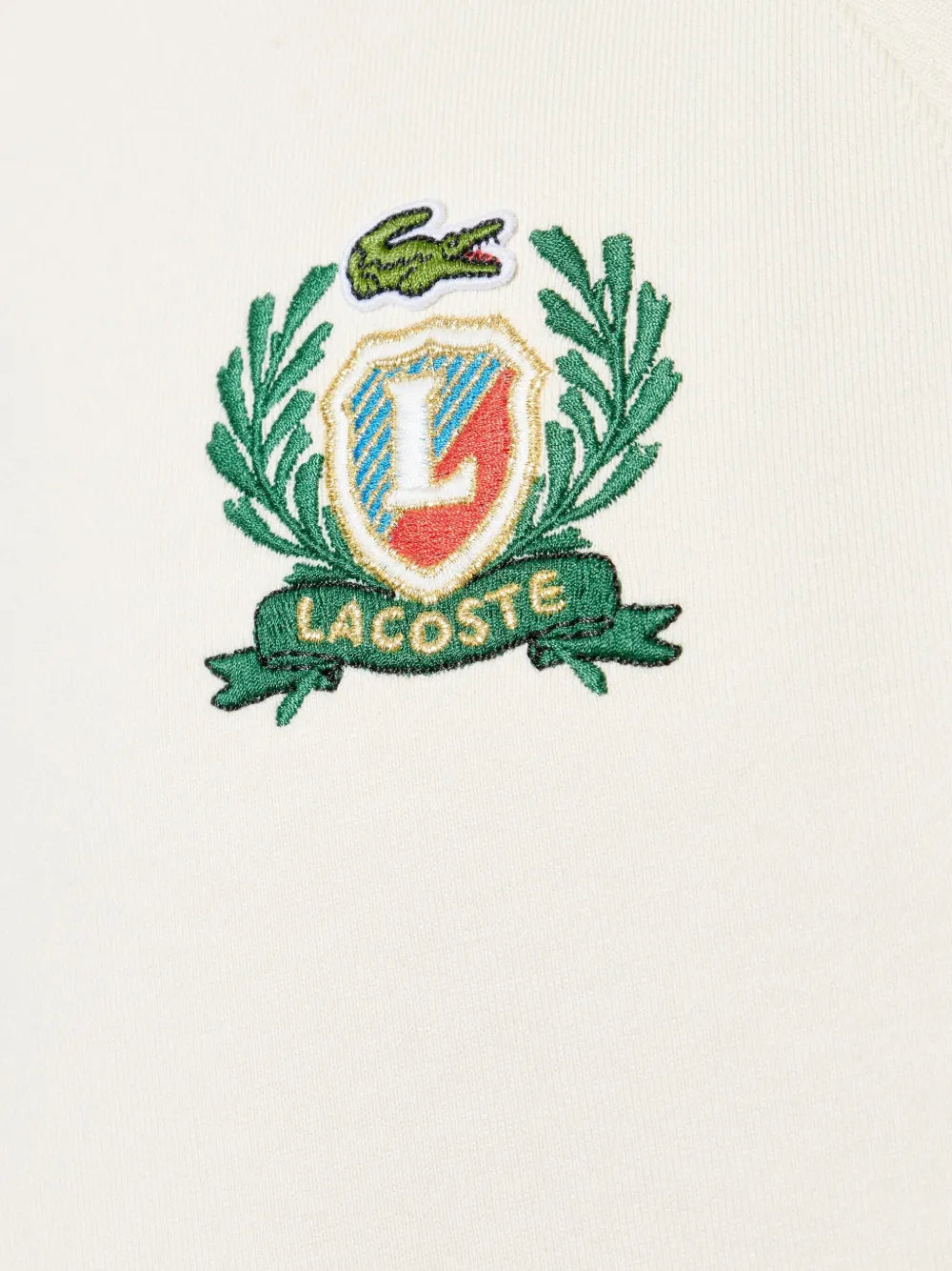 Sweet branco embroidered-emblem sweatshirt