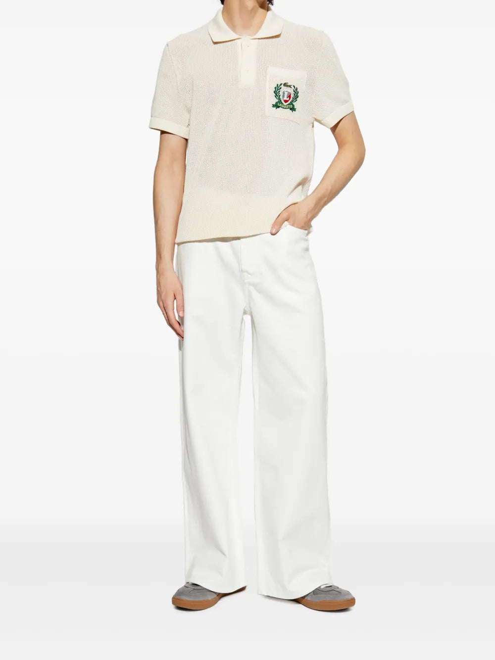 Camisa polo texturizada