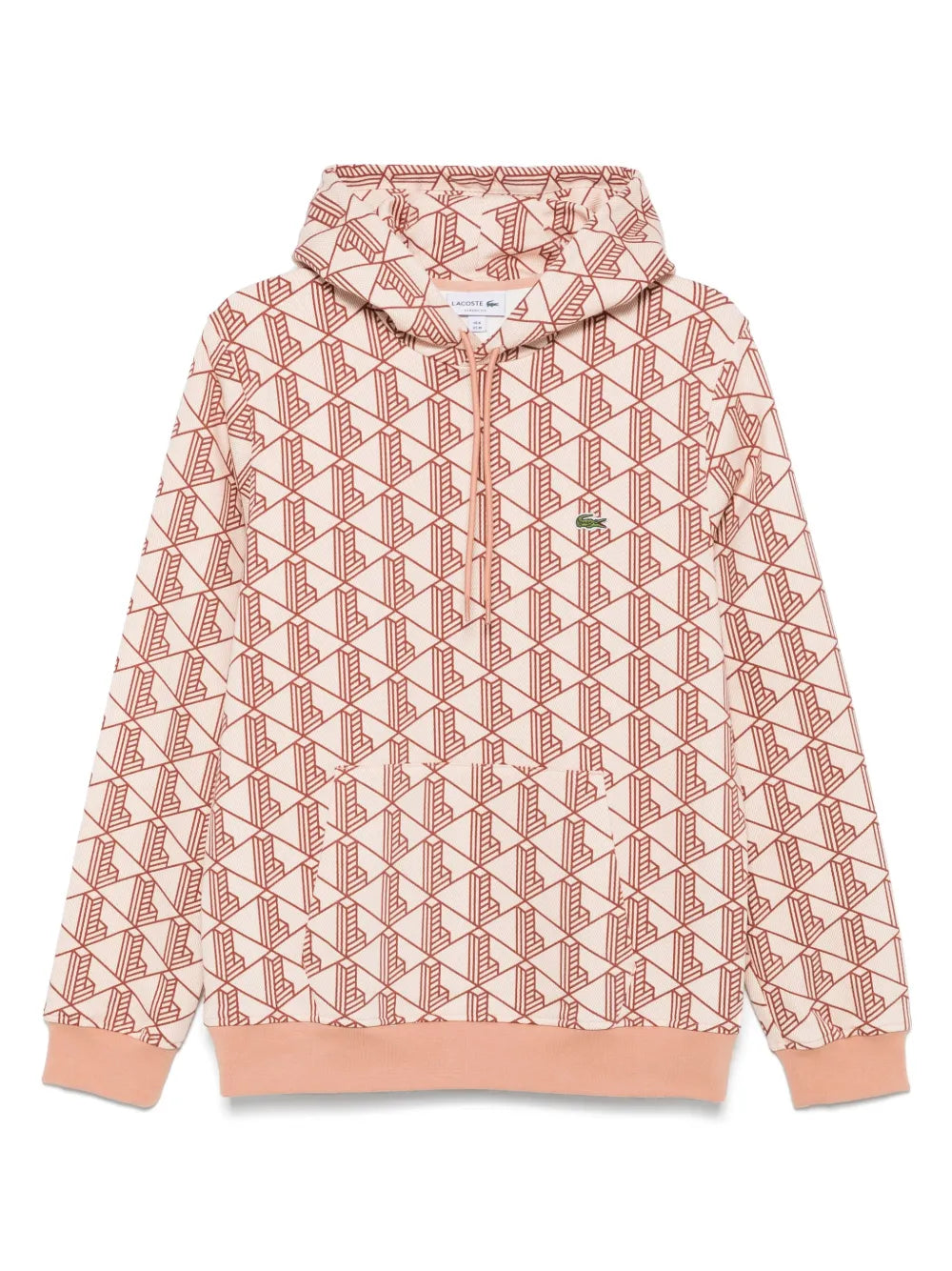 Casaco de capuz com monograma