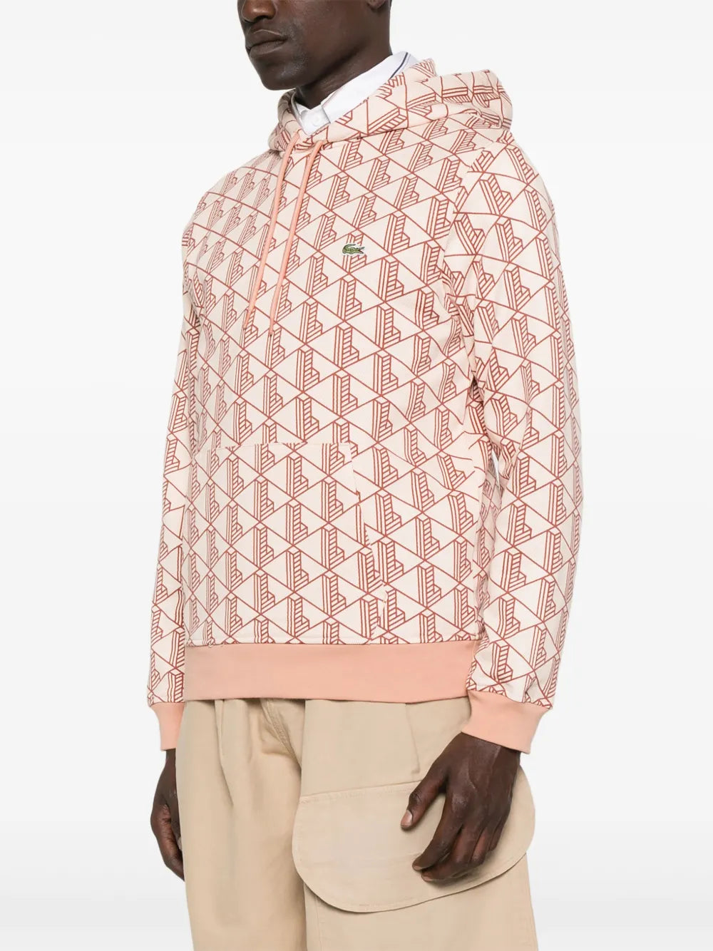 Casaco de capuz com monograma