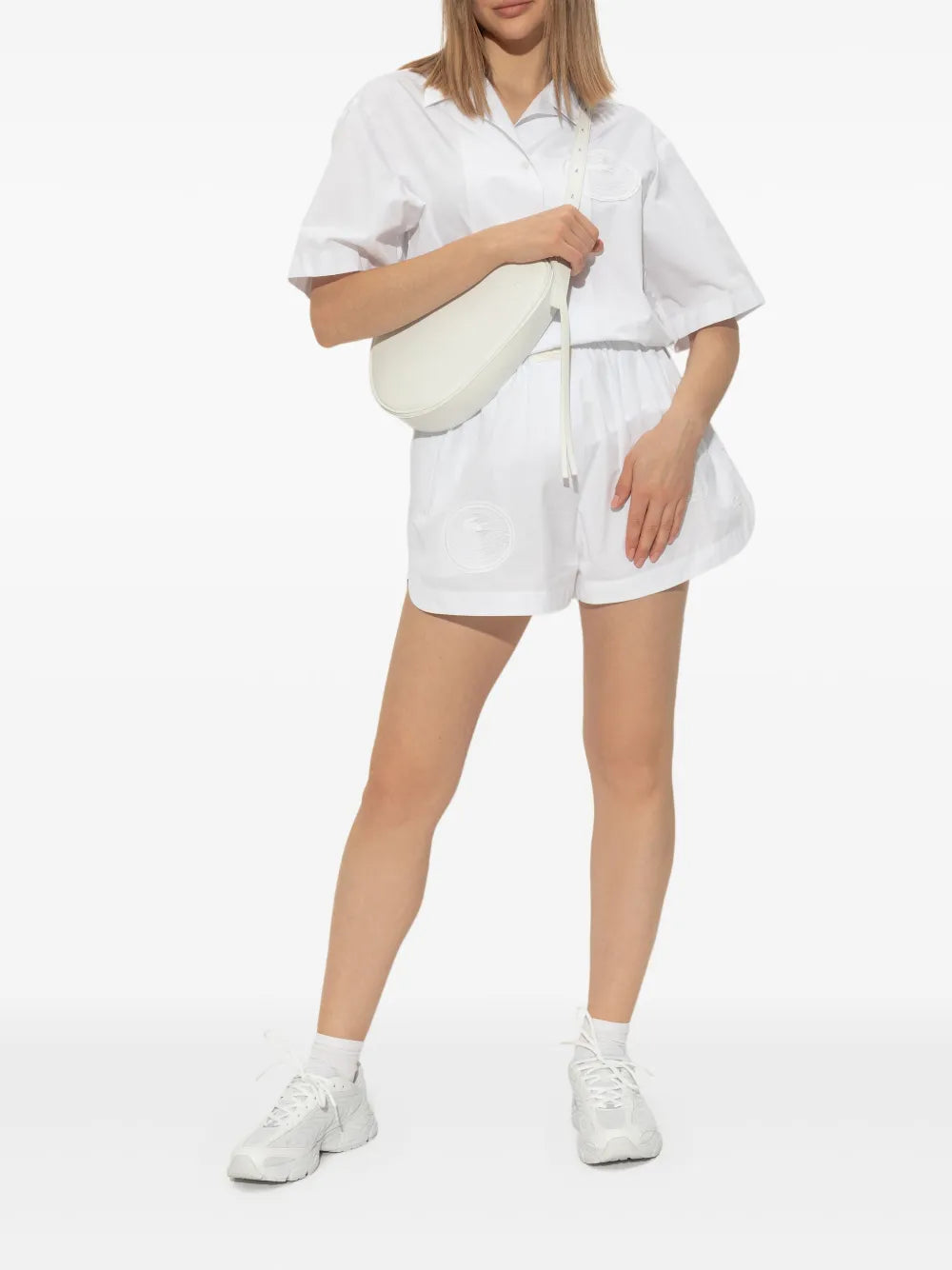 Lacoste Tênis Storm 96 2K com painel de malha