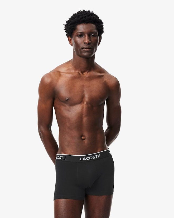 Pacote com 3 cuecas de algodão elástico