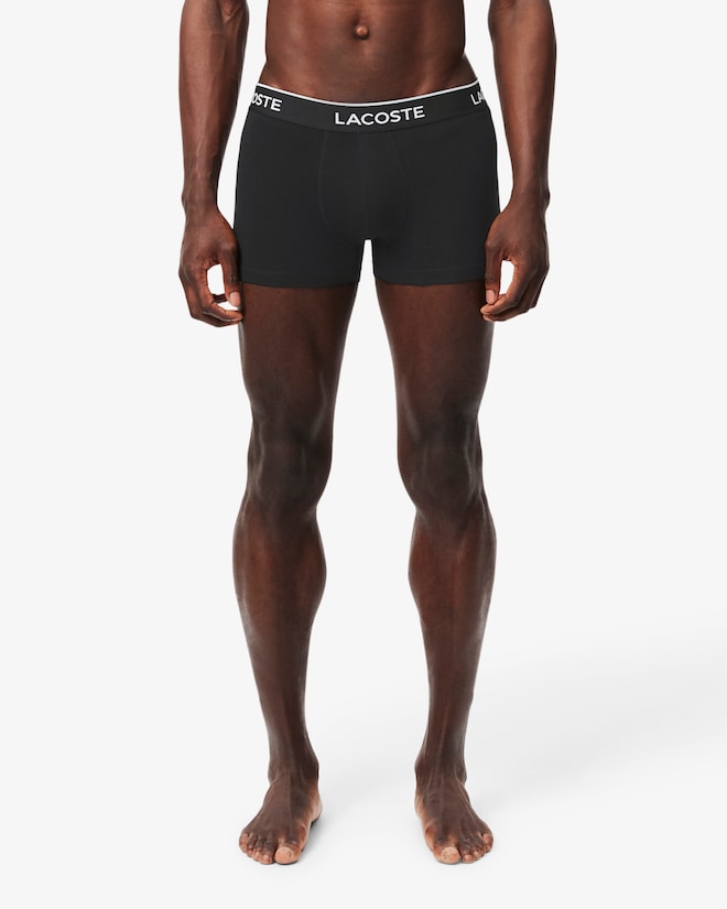 Pacote com 3 cuecas de algodão elástico