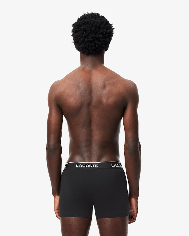 Pacote com 3 cuecas de algodão elástico