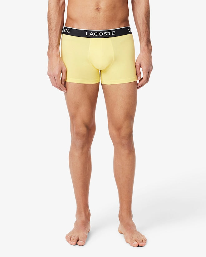 Pacote com 3 cuecas de algodão elástico