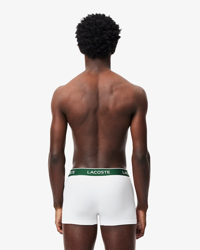 Pacote com 3 cuecas de algodão elástico