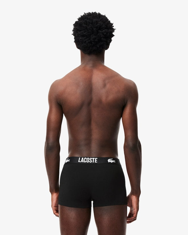 Pacote com 3 cuecas de algodão elástico