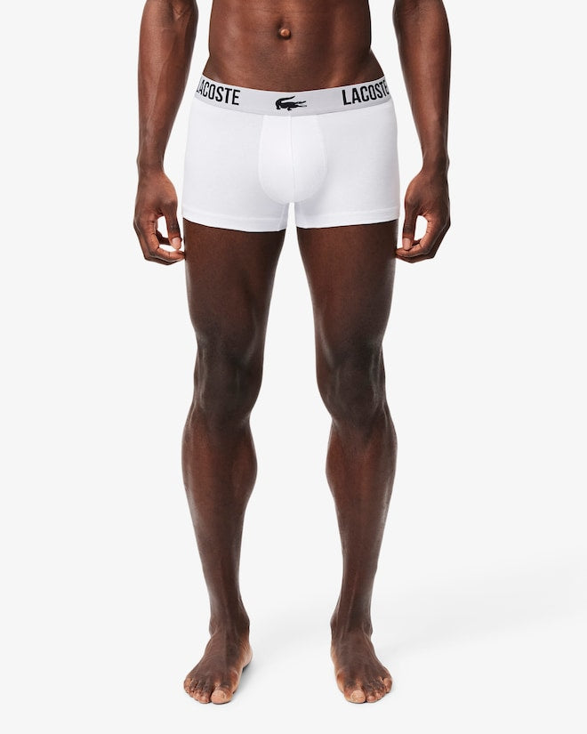 Pacote com 3 cuecas de algodão elástico