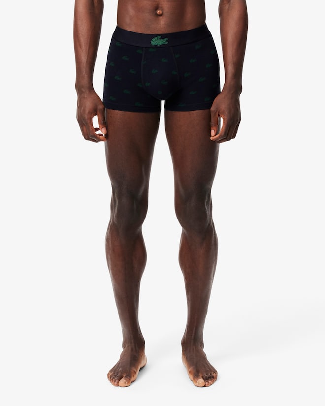 Pacote com 3 boxers com estampa de crocodilo