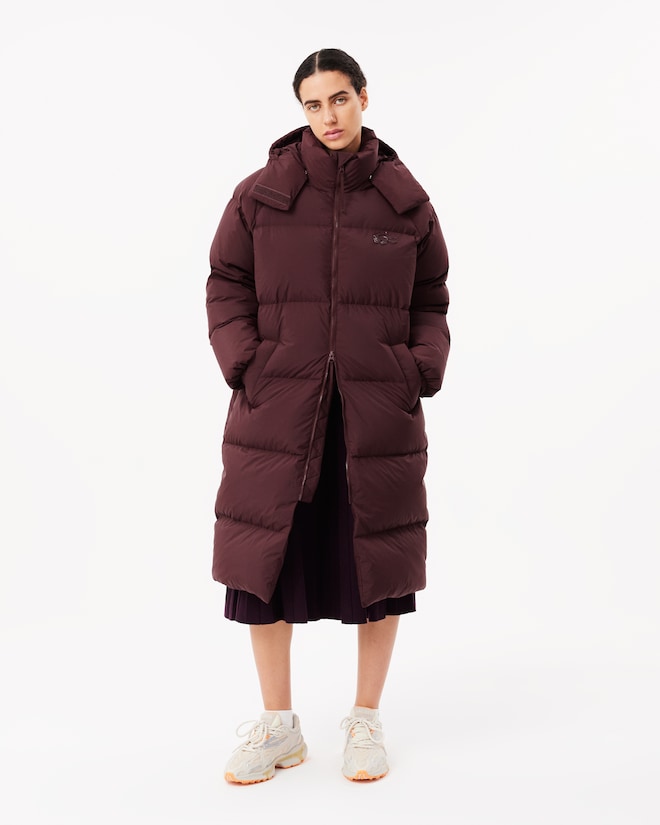 Jaqueta longa acolchoada oversized