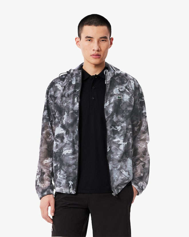 Casaco desportiva leve com estampa de crocodilo