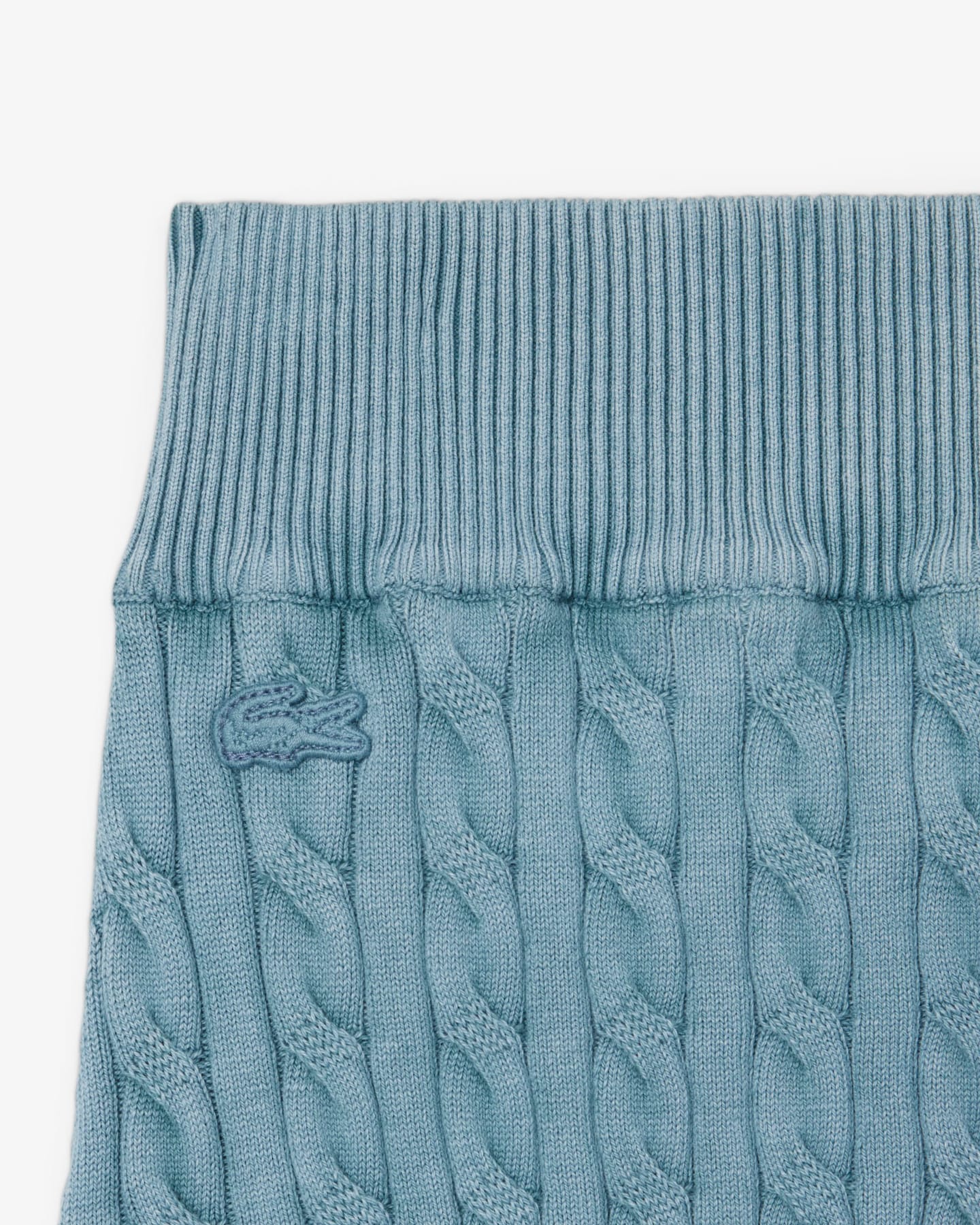 Shorts de tricô com efeito lavado