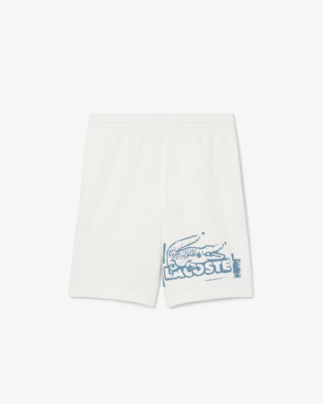 Shorts de lã de algodão gráfico