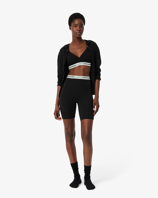 Bralette com enchimento de algodão elástico