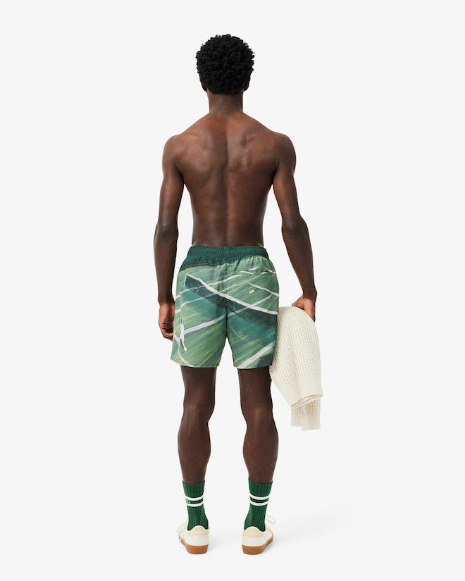 Shorts de banho de comprimento médio e secagem rápida