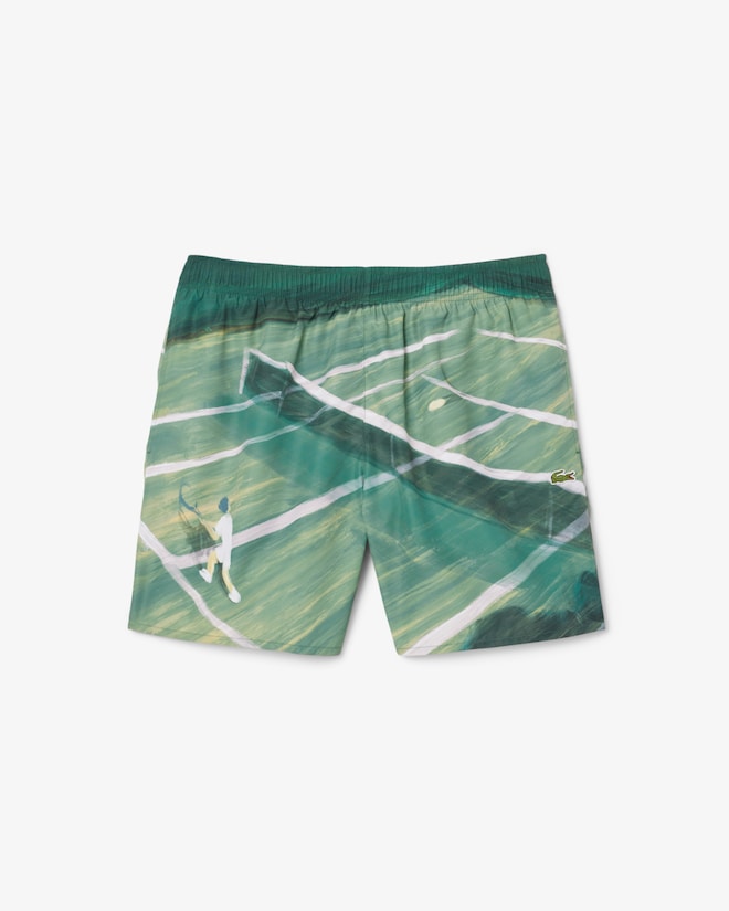 Shorts de banho de comprimento médio e secagem rápida