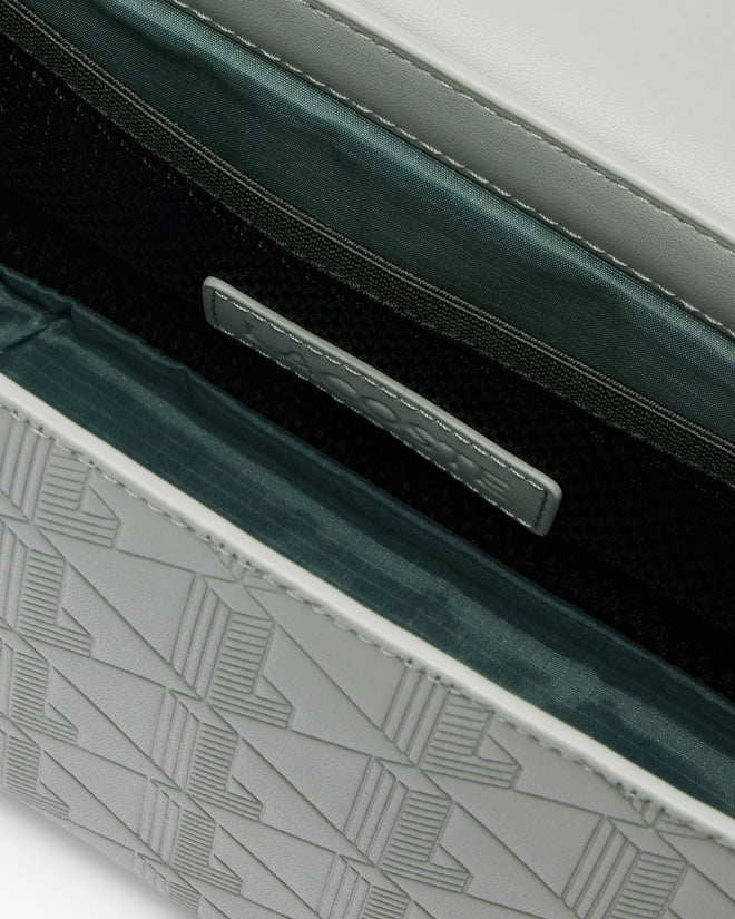 Bolsa de couro com aba Nomogramme