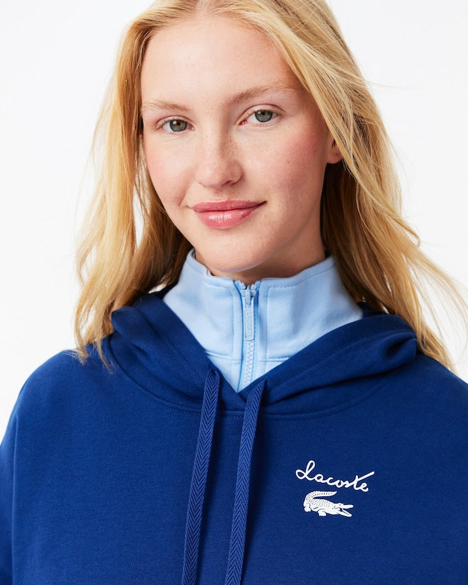 Moletom com capuz de lã com logotipo