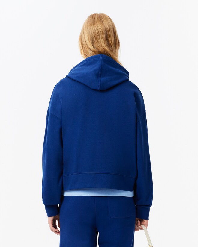 Moletom com capuz de lã com logotipo