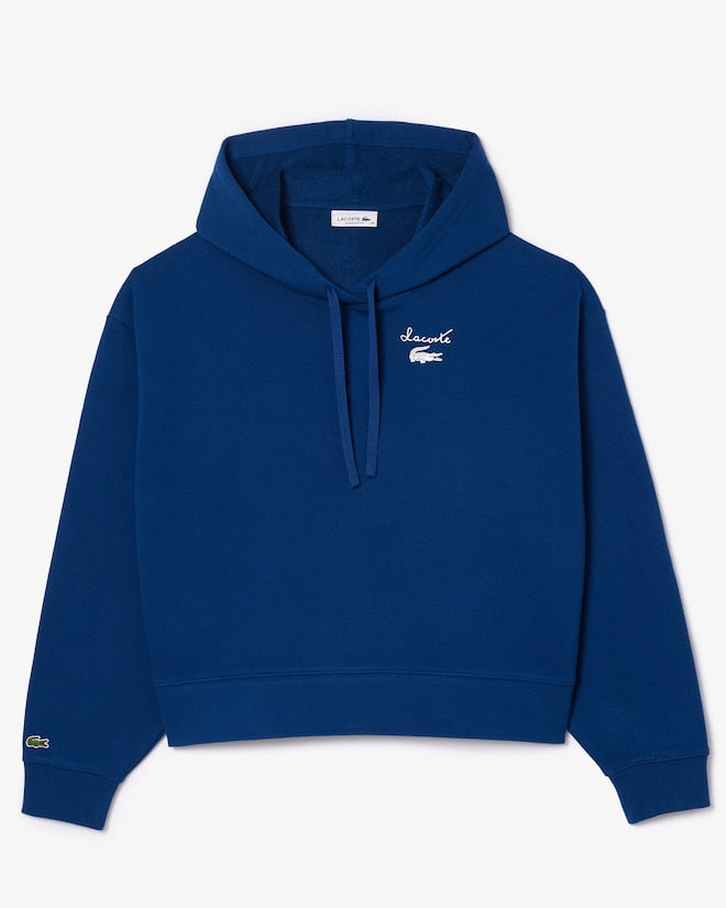 Moletom com capuz de lã com logotipo