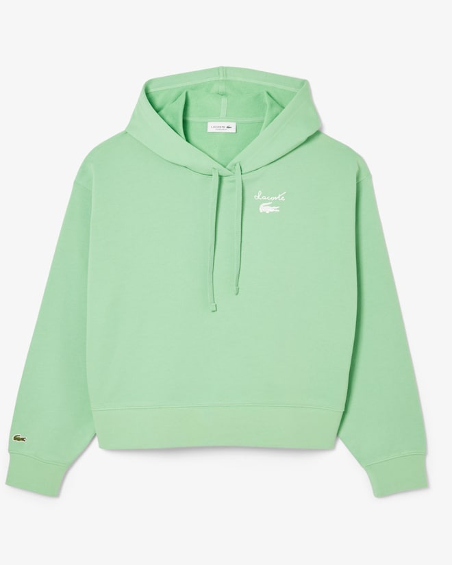 Moletom com capuz de lã com logotipo