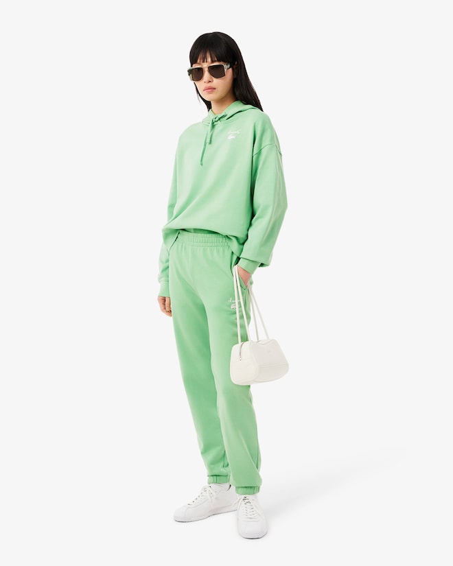 Moletom com capuz de lã com logotipo