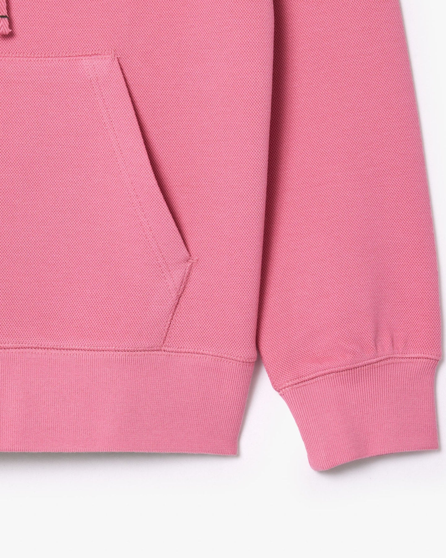 Moletom piqué folgado com capuz