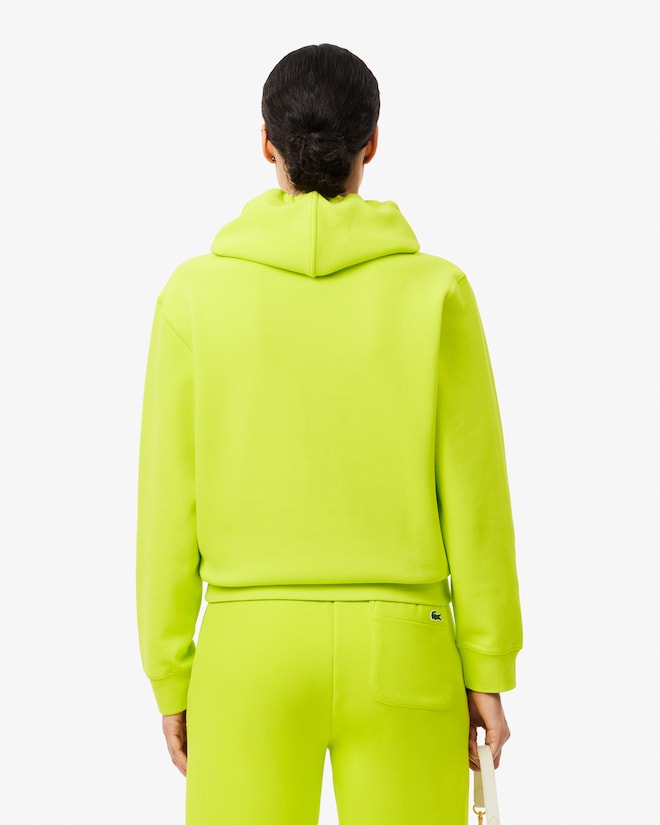 Moletom piqué folgado com capuz