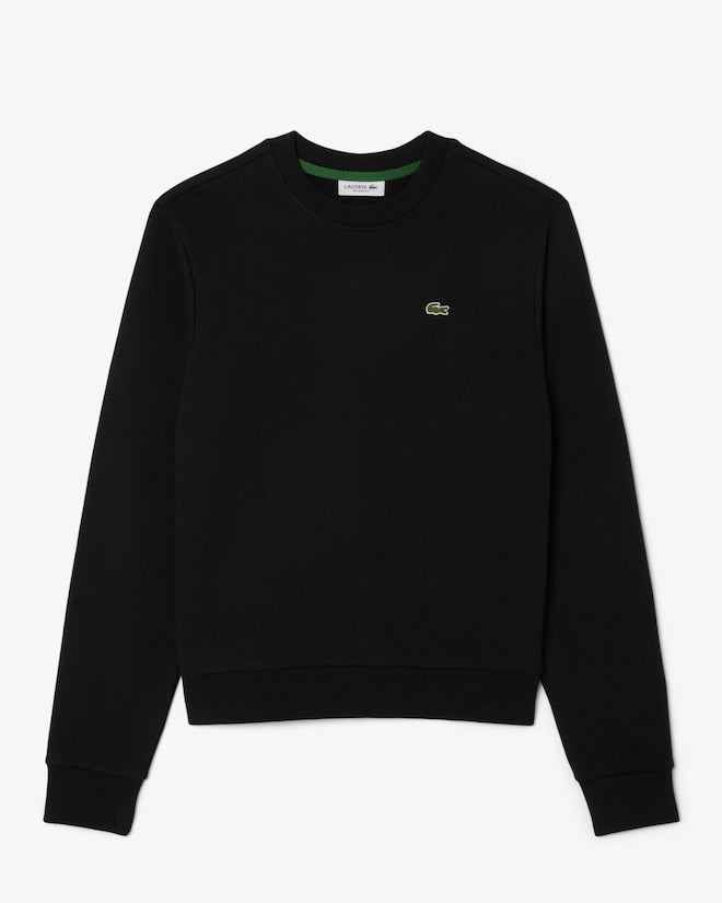 Moletom de lã folgado com gola redonda