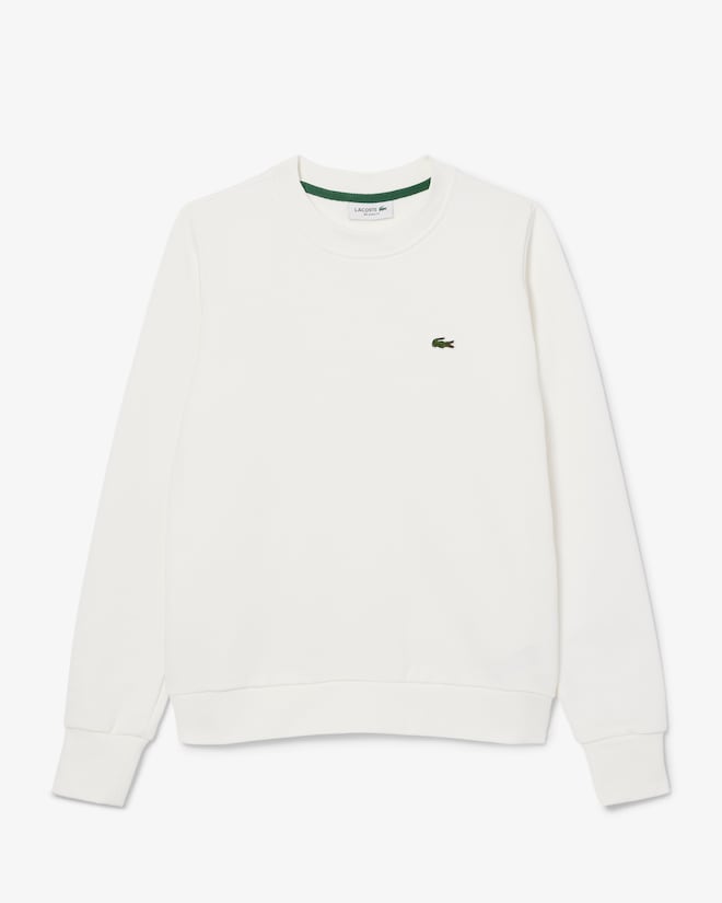 Moletom de lã folgado com gola redonda