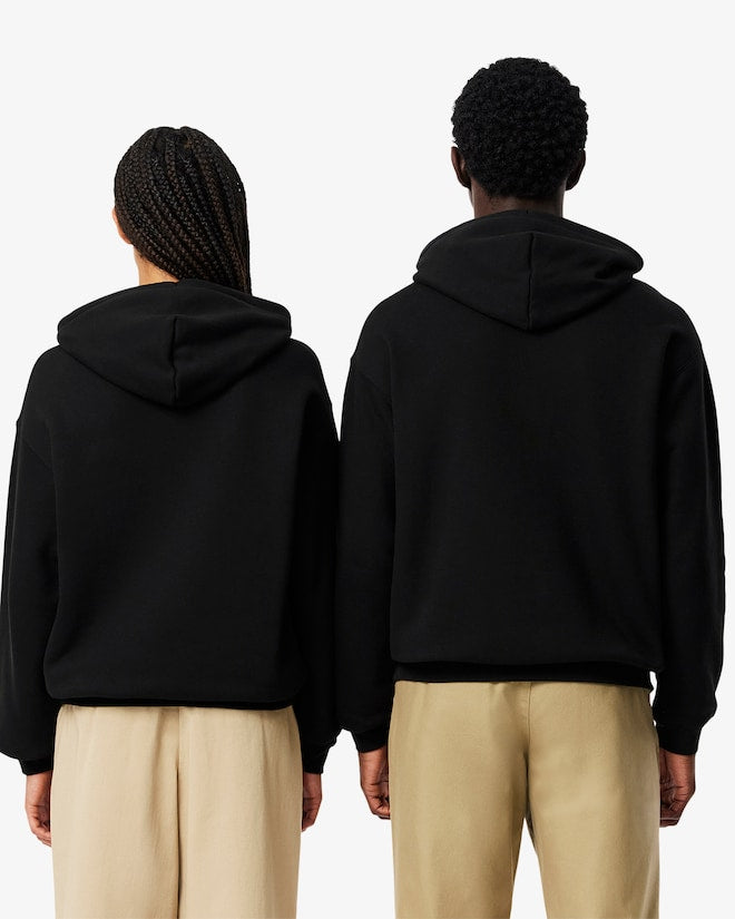 Moletom folgado com detalhe de emblema