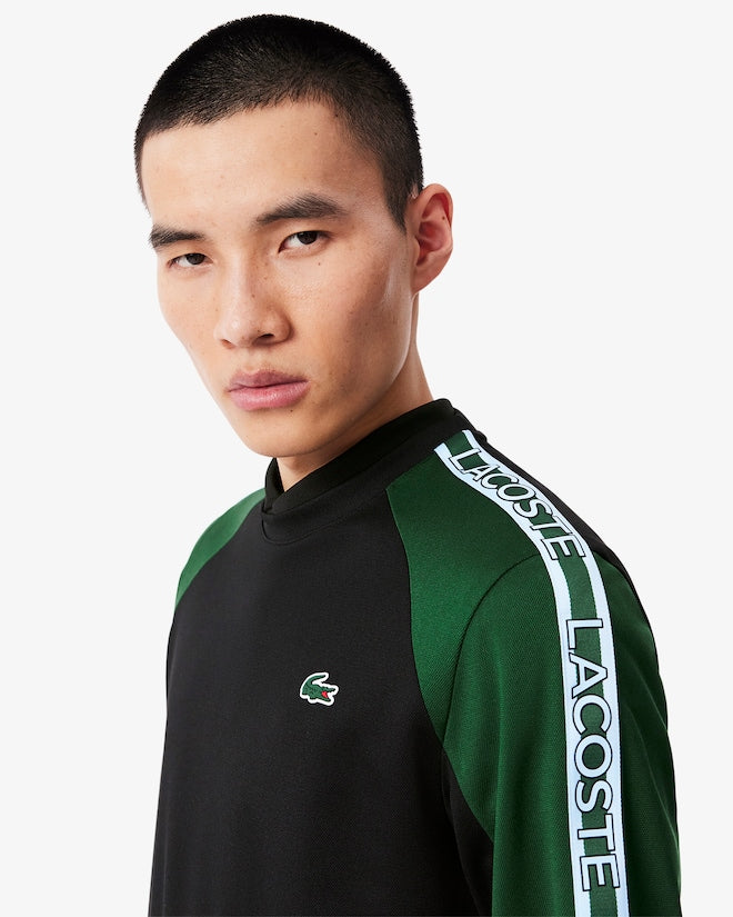 Casaco desportivo listrado com logo