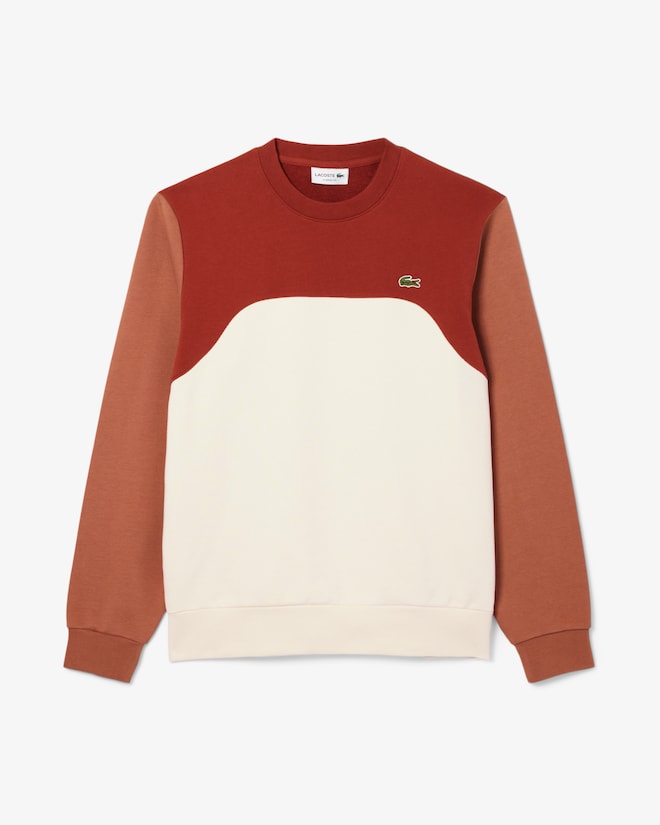 Sweet de lã de algodão com blocos de cores