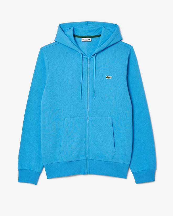 Casaco com capuz e zíper