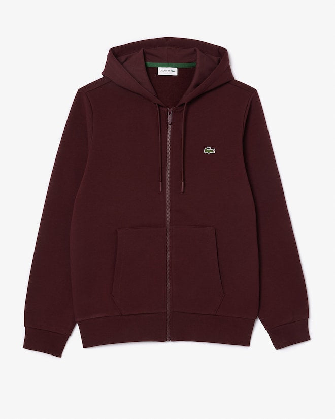 Casaco com capuz e zíper