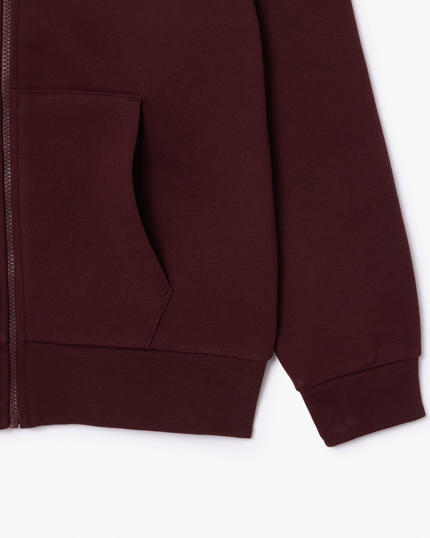 Casaco com capuz e zíper