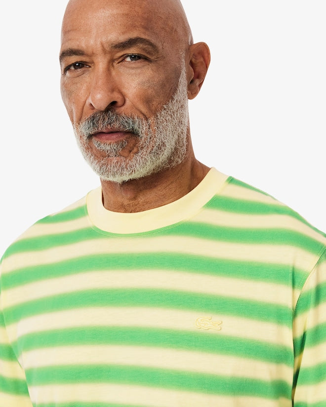 T-shirt de malha jersey com estampa listrada