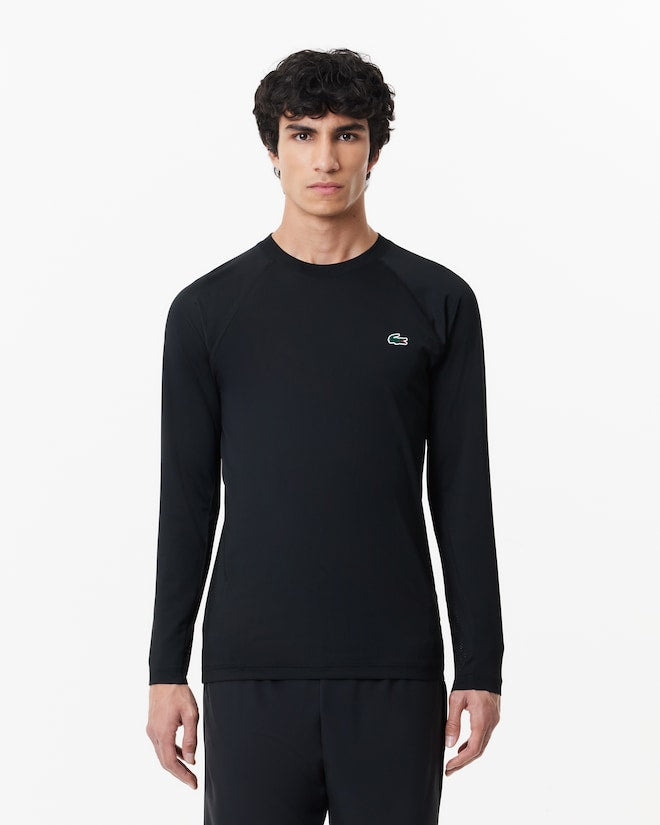 T-shirt manga longa desportiva elástica slim fit