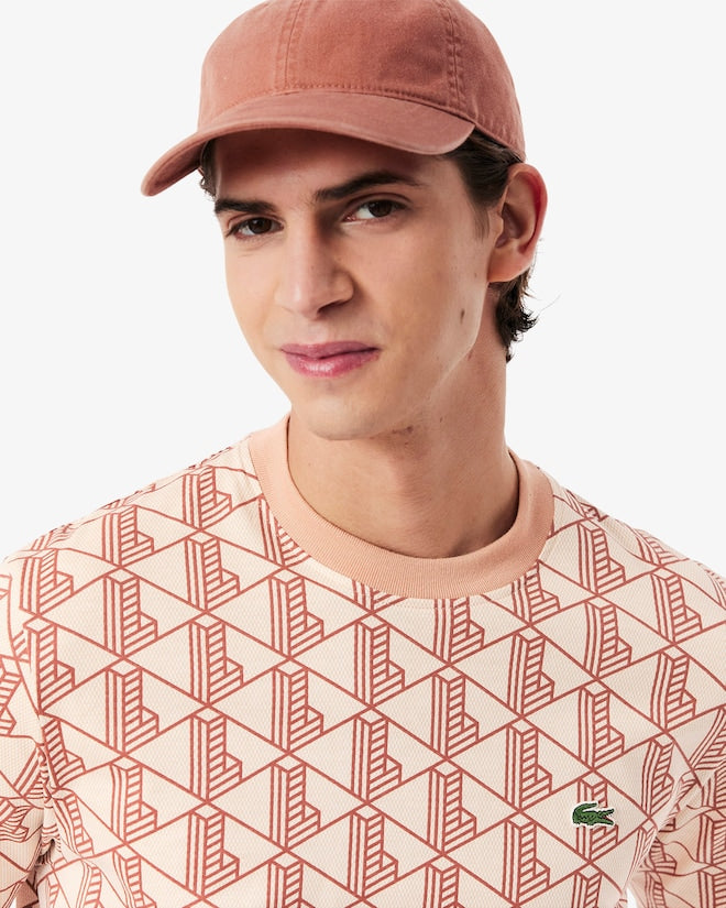 T-shirt de algodão com monograma